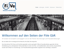 Tablet Screenshot of fi-ve.de